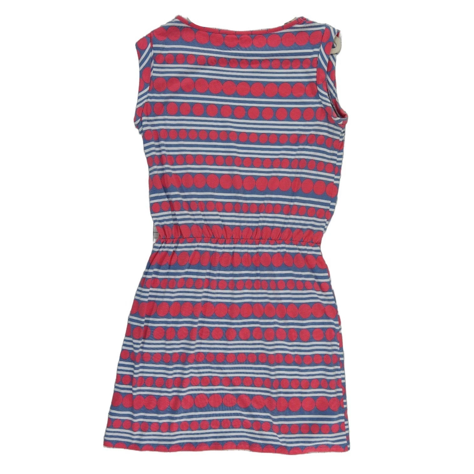 Boden Dress Women's 10P Petite Red Blue Polka Dot Striped Pockets - Image 3