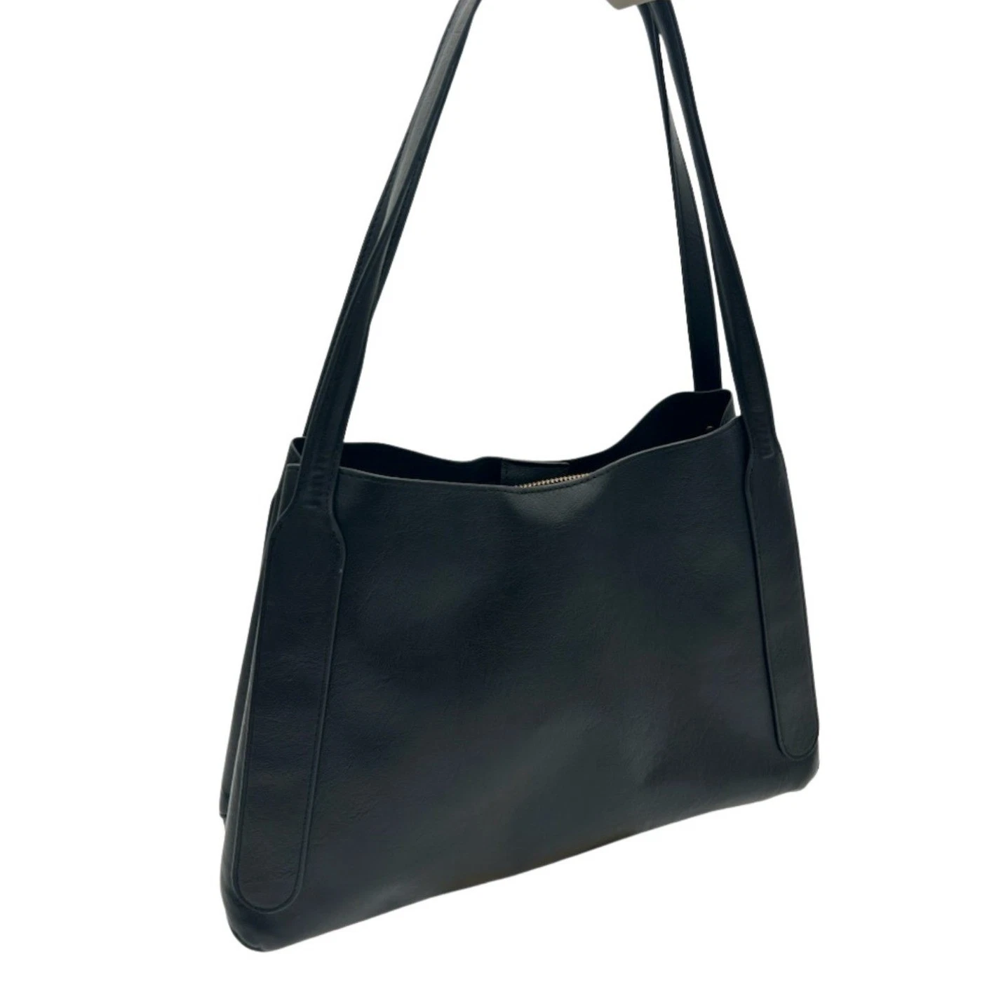 Steve Madden Shoulder Bag Women's Black Faux Leather Tassel Gold Hardware - Image 2