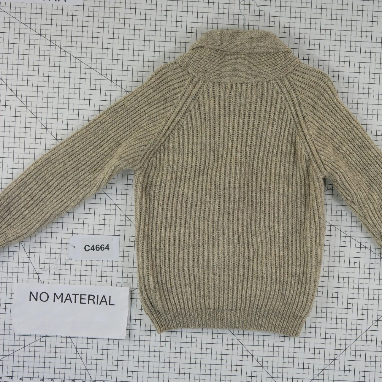 James Charlotte Cardigan Sweater Women's Size 32 US XS Oatmeal Wool Shawl Collar - Image 6