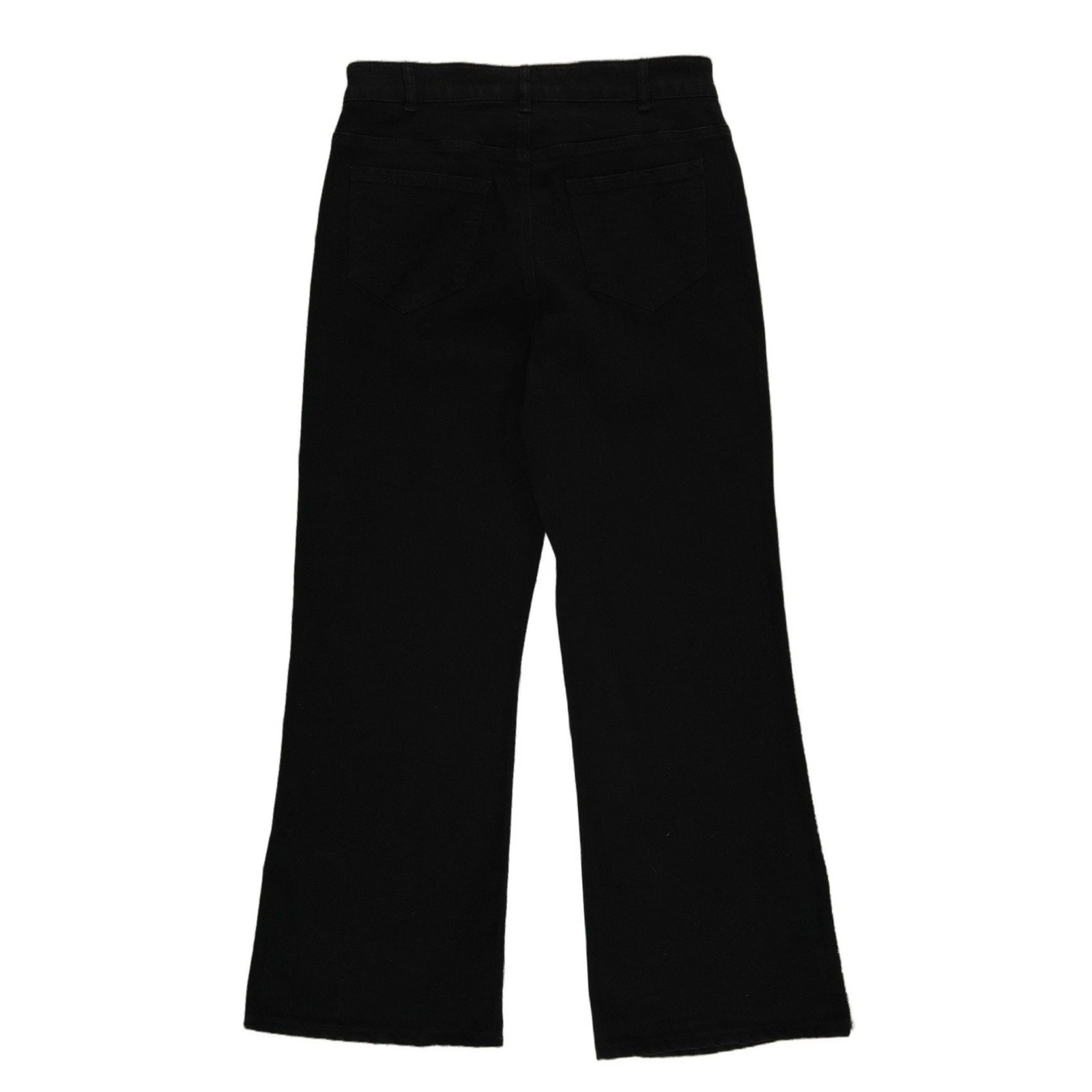 Boston Proper Jeans Women's Size 10 Black Rhinestone Crystal Trim Wide Leg Y2K - Image 2