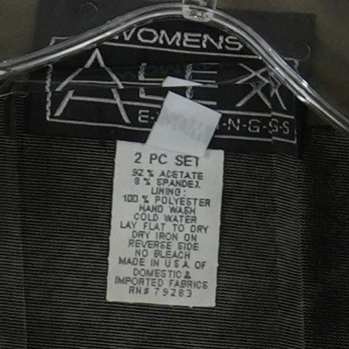 Alex Evenings Open Jacket Women's Size 20W Black Silver Metallic Knit Blazer Top - Image 5