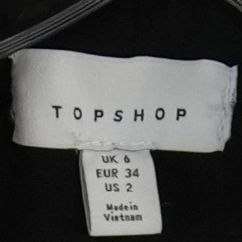 NWT Topshop Wrap Blazer Women's Size US 2 Crushed Velvet Belted Smoking Jacket - Image 5